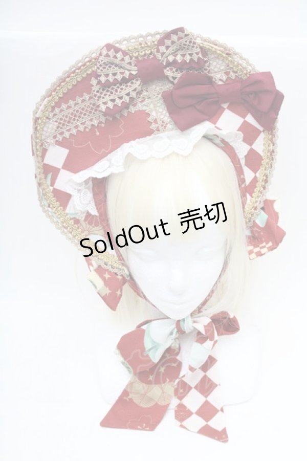 画像8: NyanNyan Star / 和柄ｘ洋梨ジャンパースカートセット  ワイン S-26-02-28-048-LO-OP-HR-ZS (8)