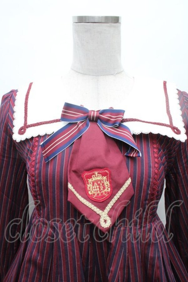 画像3: Angelic Pretty / Universityワンピース  赤 S-26-02-28-050-AP-OP-AS-ZS (3)