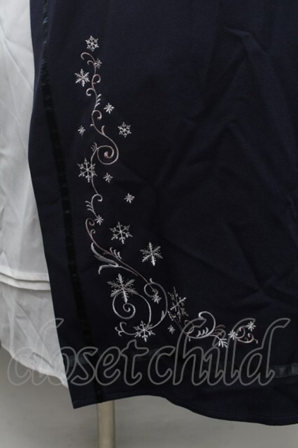 画像3: axes femme / スノー刺繍スカート  紺 S-26-02-28-054-AX-SK-HR-ZS (3)