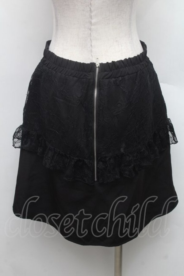 画像2: Dear My Love / レースレイヤードスカート  黒 S-26-02-28-055-EL-SK-AS-ZS (2)