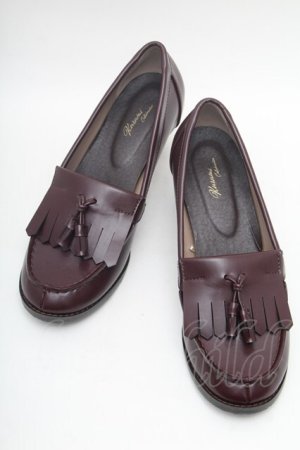 画像: Kurumi Collaboration / ローファーパンプス LL ワイン S-26-02-28-006-LO-SH-AS-ZS