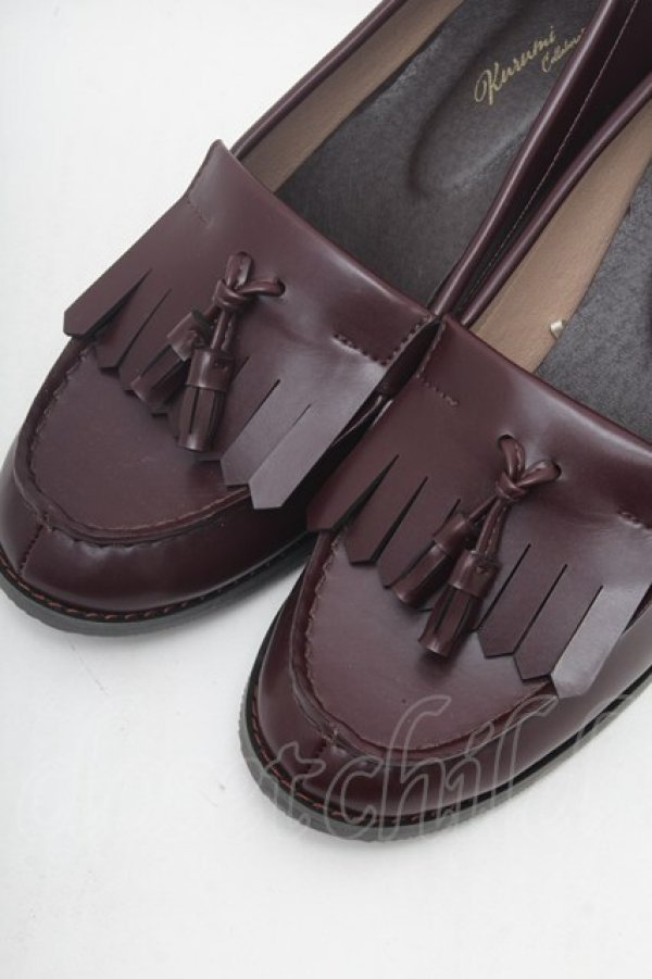 画像4: Kurumi Collaboration / ローファーパンプス LL ワイン S-26-02-28-006-LO-SH-AS-ZS (4)
