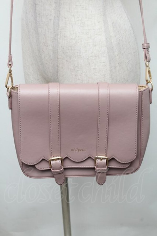 画像1: m petit by misako / スカラップショルダーバッグ  ピンク S-26-02-28-010-LO-BG-AS-ZS (1)