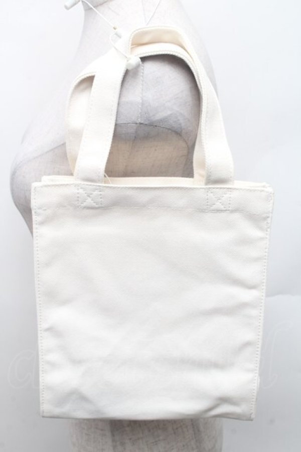 画像2: Shirley Temple / ストロベリーベアトートバッグ  白 S-26-02-28-012-ET-TO-HR-ZS (2)