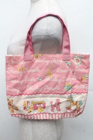 画像: Shirley Temple / おもちゃプリントレッスンバッグ  ピンク S-26-02-28-014-ET-ZA-HR-ZS