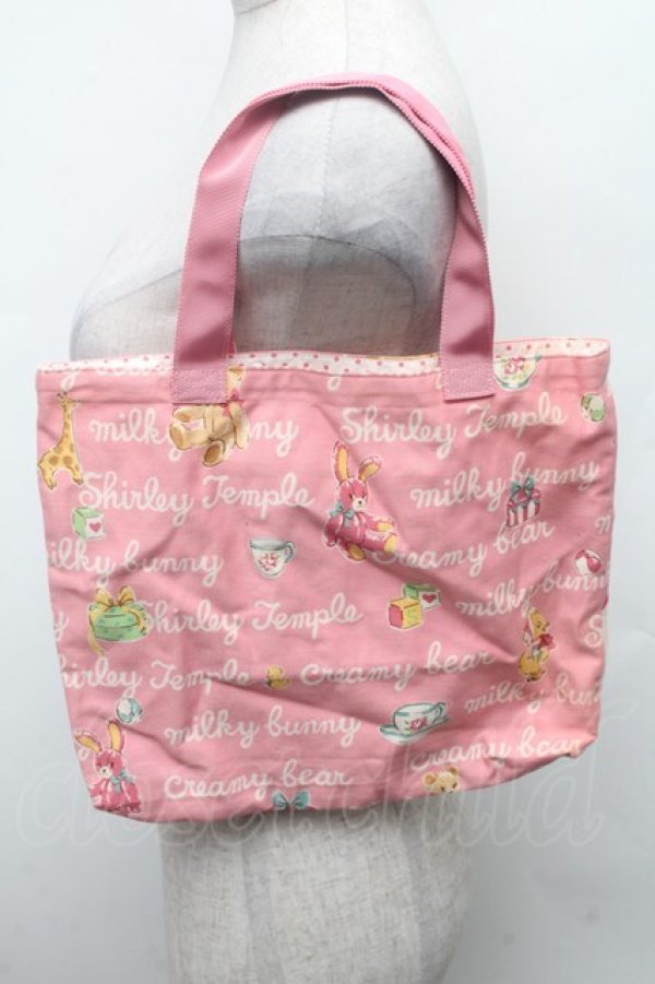 画像2: Shirley Temple / おもちゃプリントレッスンバッグ  ピンク S-26-02-28-014-ET-ZA-HR-ZS (2)