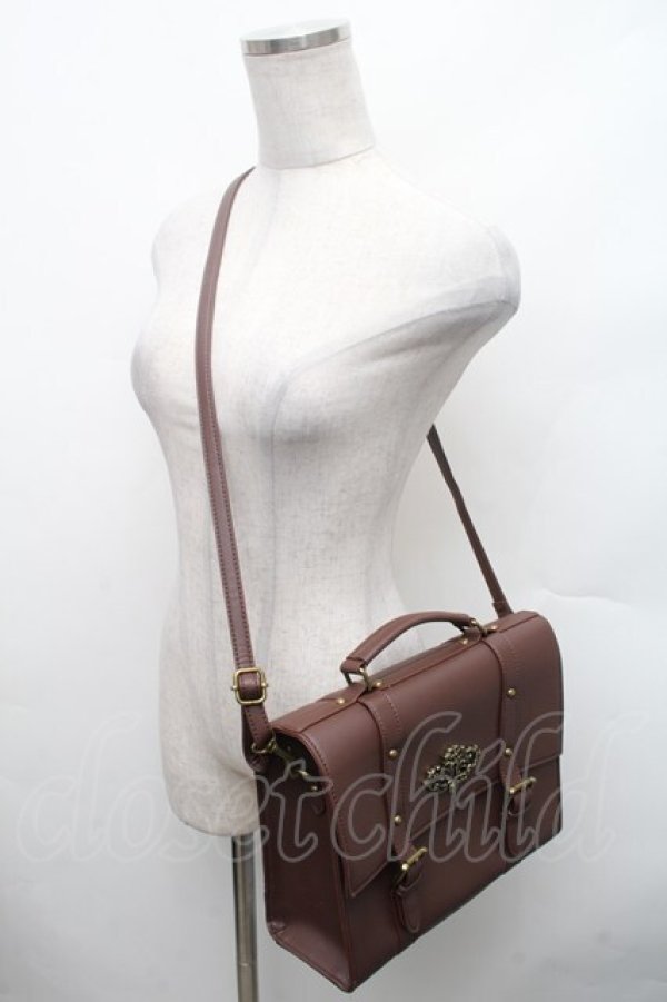 画像3: Kurumi Collaboration / マリンアカデミアサッチェルバッグ  ブラウン S-26-02-28-015-LO-BG-AS-ZS (3)