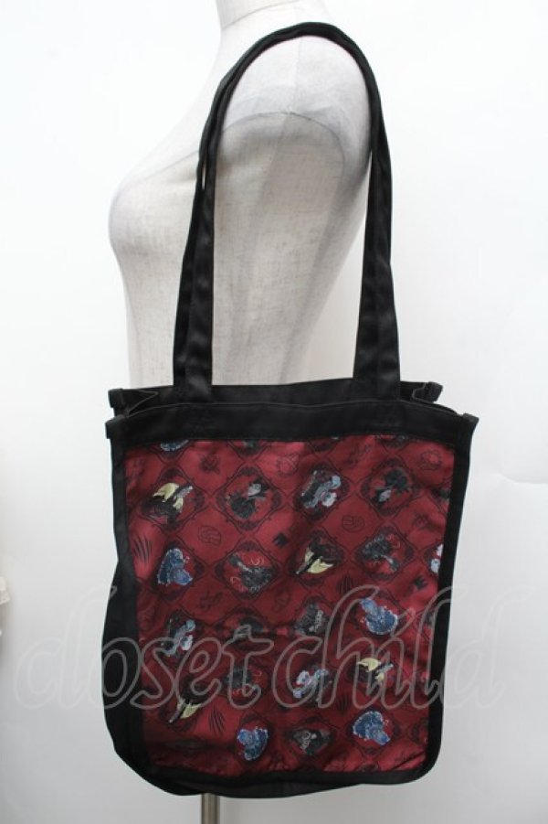 画像2: axes femme POETIQUE / ディズニーヴィランズ/トート  ワインレッド S-26-02-28-022-AX-ZA-HR-ZS (2)