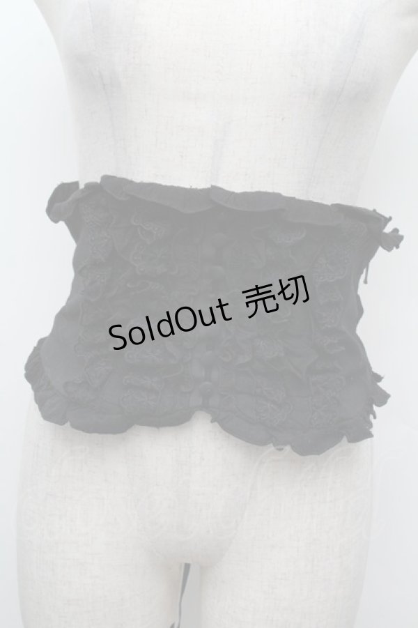 画像1: Sheglit / フリルリボンコルセット  黒 S-26-02-28-026-EL-ZA-AS-ZS (1)