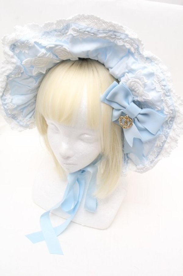 画像1: BABY,THE STARS SHINE BRIGHT / Secret Roseボンネット  サックス S-26-03-01-004-BA-AC-AS-ZS (1)