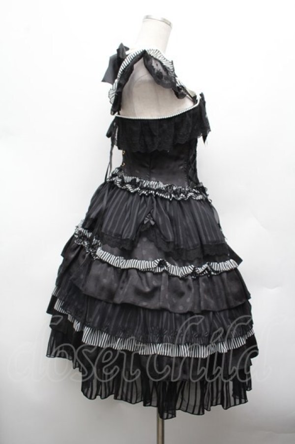 画像2: ALICE and the PIRATES / カフェガールジャンパースカート  黒 S-26-03-01-031-PA-OP-AS-ZS (2)