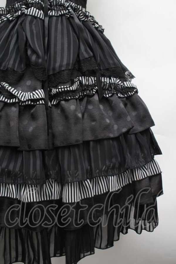 画像5: ALICE and the PIRATES / カフェガールジャンパースカート  黒 S-26-03-01-031-PA-OP-AS-ZS (5)