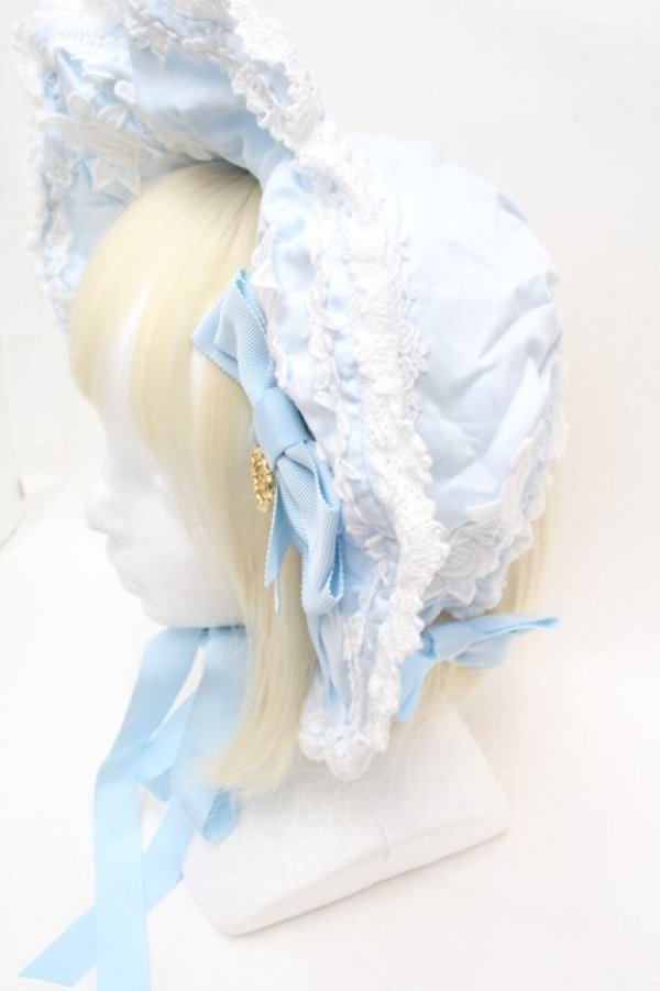 画像2: BABY,THE STARS SHINE BRIGHT / Secret Roseボンネット  サックス S-26-03-01-004-BA-AC-AS-ZS (2)