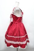 画像2: BABY,THE STARS SHINE BRIGHT / リボンスカラップジャンパースカート  赤 S-26-03-01-036-BA-OP-AS-ZS (2)