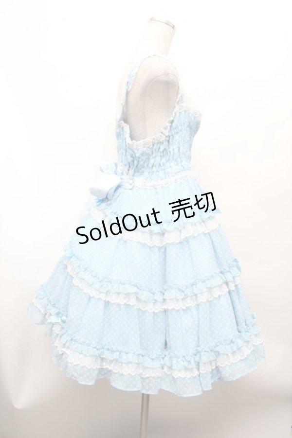 画像3: Angelic Pretty / Happyアイスクリームジャンパースカート  サックス S-26-03-01-038-AP-OP-AS-ZS (3)