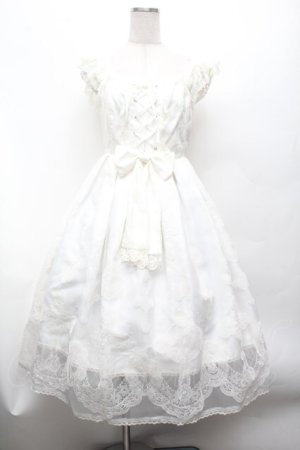 画像: Angelic Pretty / Heavenly Crossジャンパースカート  オフ S-26-03-01-041-AP-OP-AS-ZS