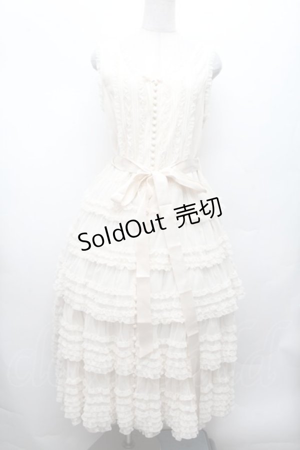 画像1: PINK HOUSE / ウーリーチュールフリル使いローンワンピース  キナリ S-26-03-01-044-LO-OP-HR-ZS (1)