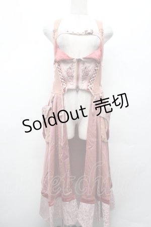 画像: Ozz oneste / ジャガード切替オーバーベスト  ピンク S-26-03-01-048-OO-TO-ET-ZS