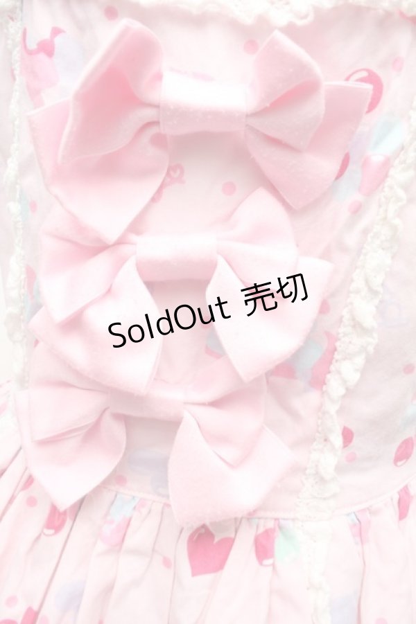 画像3: BABY,THE STARS SHINE BRIGHT / ドリーミィポニーリボンリボンジャンパースカート＆カチューシャ  ピンク S-26-03-01-050-BA-OP-AS-ZS (3)