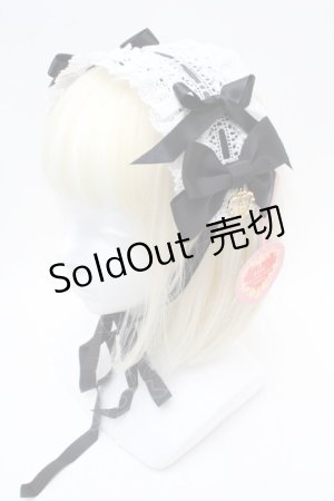 画像: BABY,THE STARS SHINE BRIGHT / プリンセスドロップヘッドドレス  黒ｘ白 S-26-03-01-012-BA-AC-HR-ZS