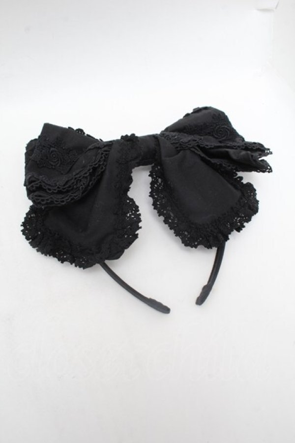 画像2: BABY,THE STARS SHINE BRIGHT / キャメロンカチューシャ  黒 S-26-03-01-013-BA-ZA-AS-ZS (2)