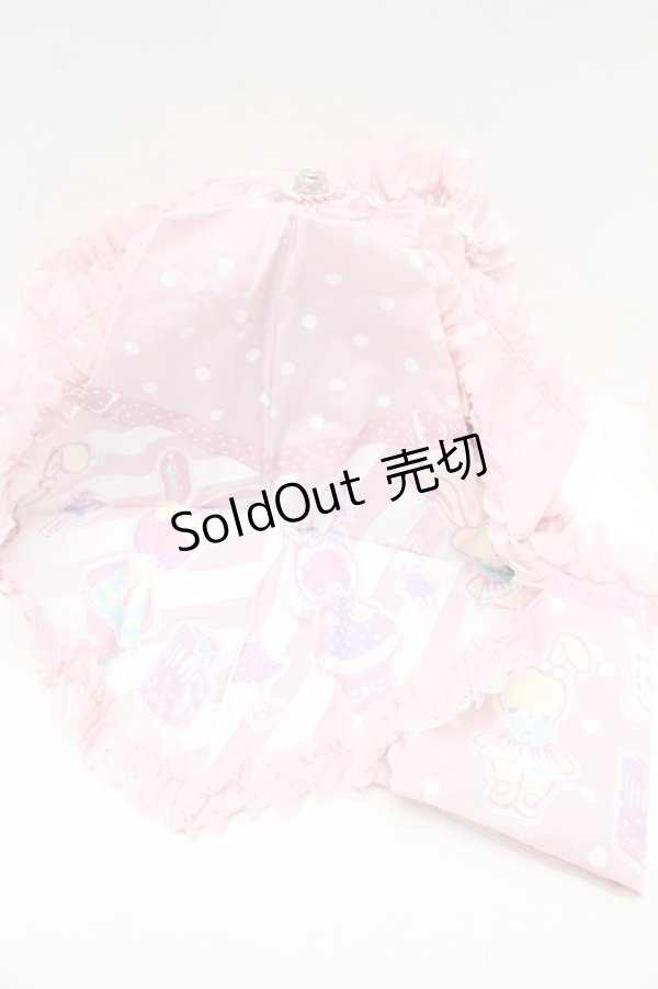 画像2: Angelic Pretty / Fancy Paper Dolls折りたたみアンブレラ  ピンク S-26-03-01-018-AP-ZA-HR-ZS (2)