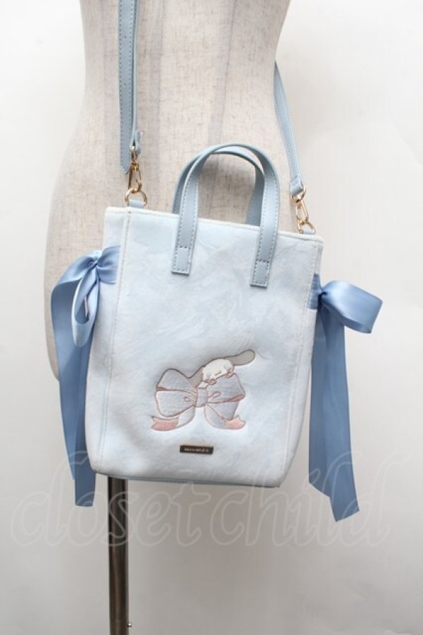 画像2: Maison de FLEUR / シナモロール　ショルダーバッグ  サックス S-26-03-01-019-LO-BG-HR-ZS (2)