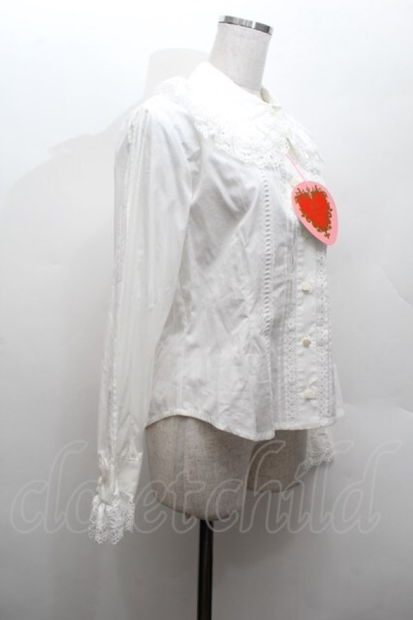 画像2: BABY,THE STARS SHINE BRIGHT / 袖ピンタックブラウス  白 S-26-03-01-021-BA-BL-HR-ZS (2)