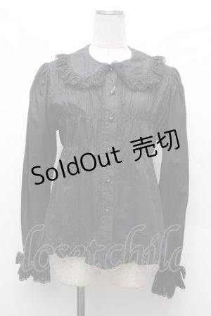 画像: BABY,THE STARS SHINE BRIGHT / ベビードールブラウス（2022）  黒 S-26-03-01-022-BA-BL-HR-ZS