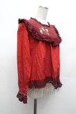 画像2: PINK HOUSE / ハロウィーンワンダーランド刺繍使いブラウス  赤 S-26-03-01-026-LO-BL-HR-ZS (2)