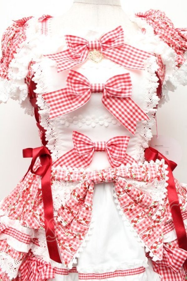 画像3: BABY,THE STARS SHINE BRIGHT / Floriana Ribbonジャンパースカート  赤 S-26-03-02-034-BA-OP-AS-ZS (3)