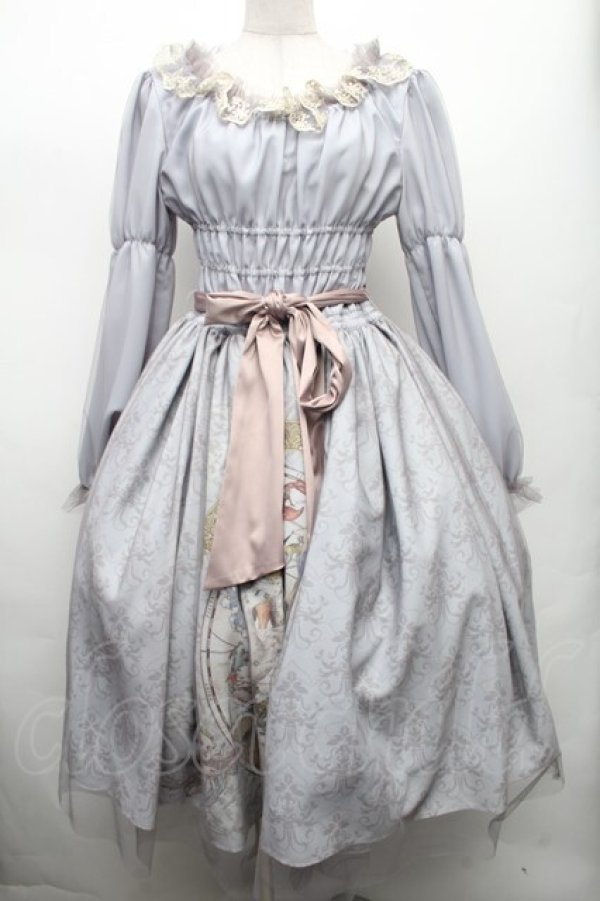 画像1: Vallee lys / Horoscopeチュールワンピース  グレーｘサックス S-26-03-02-039-GO-OP-AS-ZS (1)