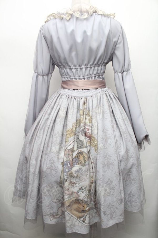 画像2: Vallee lys / Horoscopeチュールワンピース  グレーｘサックス S-26-03-02-039-GO-OP-AS-ZS (2)