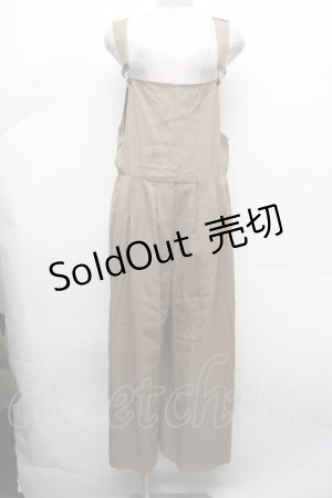 画像: NieR Clothing / ベルトストラップジャンパースカート  カーキ S-26-03-02-042-PU-OP-AS-ZS