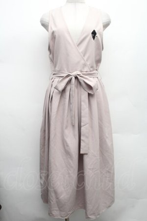 画像: NieR Clothing / ノースリーブワンピース  ベージュ S-26-03-02-043-PU-TO-HR-ZS