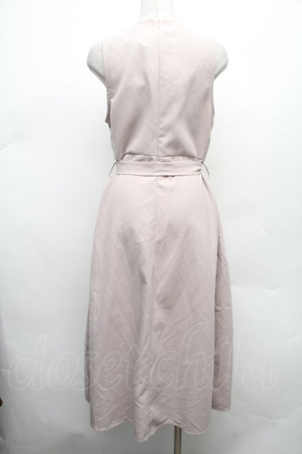 画像2: NieR Clothing / ノースリーブワンピース  ベージュ S-26-03-02-043-PU-TO-HR-ZS (2)