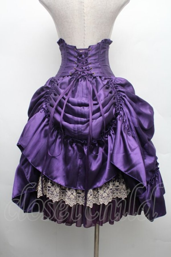 画像2: ATELIER PIERROT / “Eleanor”コルセットスカート  紫 S-26-03-02-046-EL-SK-AS-ZS (2)