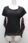 画像1: Qutie Frash / アームカバー付きTシャツ  黒 S-26-03-02-007-QU-TO-AS-ZS (1)