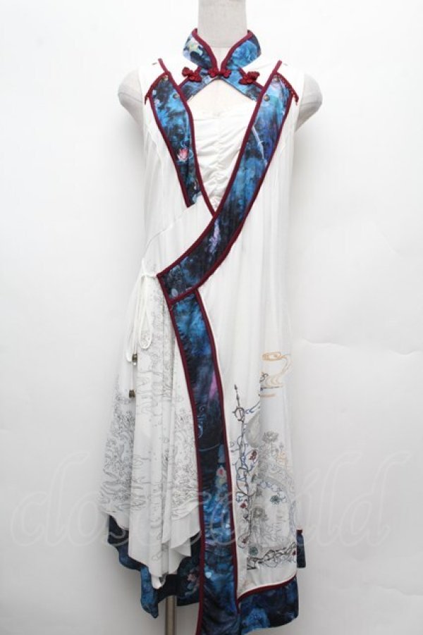 画像1: Ozz oneste / 月光睡蓮ワンピース  白 S-26-03-02-018-OO-SK-SA-ZS (1)