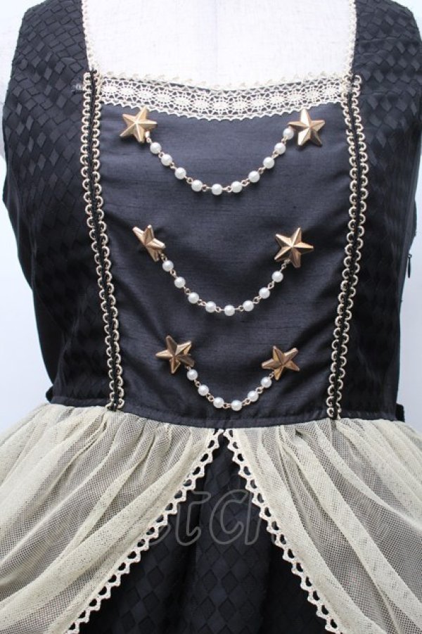 画像3: ALICE and the PIRATES / 夢か現か、記憶の中のPiste d'un cirque “Un”ジャンパースカート  黒 S-26-03-02-023-PA-OP-SZ-ZS (3)