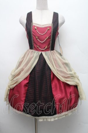 画像: ALICE and the PIRATES / 夢か現か、記憶の中のPiste d'un cirque “Un”ジャンパースカート  ボルドー S-26-03-02-024-PA-OP-SA-ZS