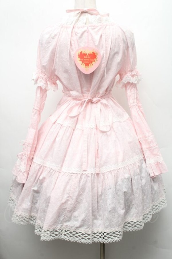 画像2: BABY,THE STARS SHINE BRIGHT / はわせドールワンピース&ヘッドドレスセット  ピンク S-26-03-02-026-BA-OP-HR-ZS (2)