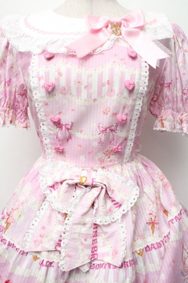 画像3: BABY,THE STARS SHINE BRIGHT / Sweetheart Parfaiteria柄ワンピース  ピンク S-26-03-02-027-BA-OP-AS-ZS (3)