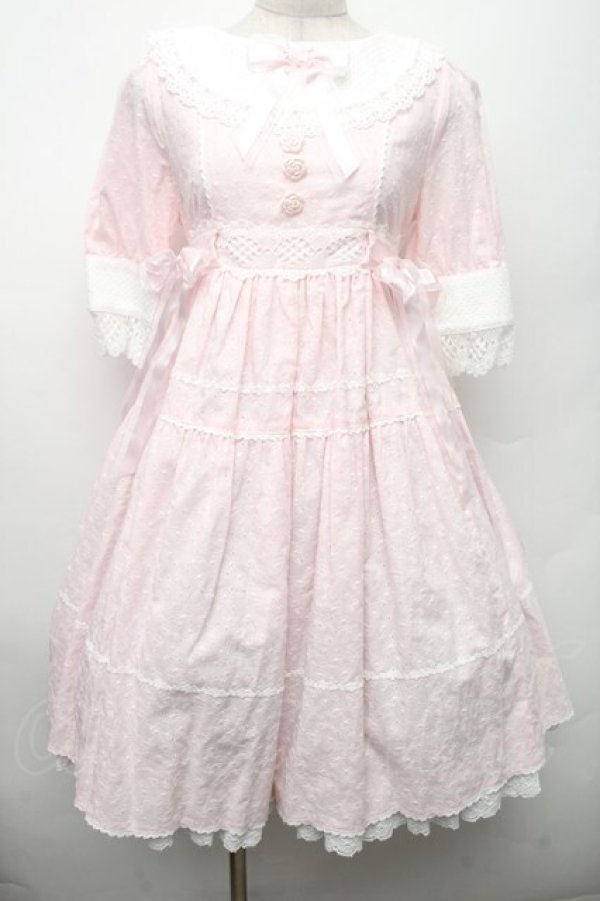 画像1: BABY,THE STARS SHINE BRIGHT / はわせティアードワンピース  ピンク S-26-03-02-028-BA-OP-AS-ZS (1)