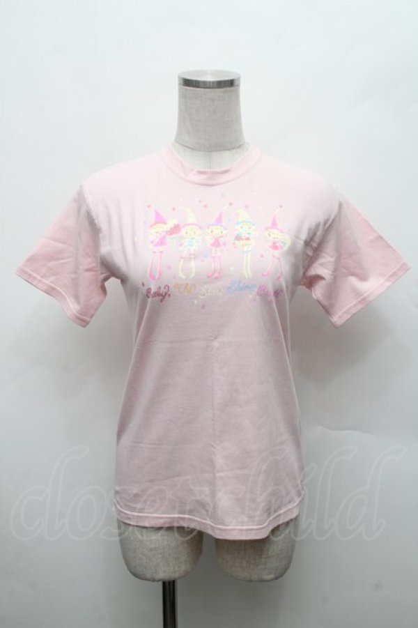 画像1: BABY,THE STARS SHINE BRIGHT / Roco-pigmin’s Tシャツ  ピンク S-26-03-04-041-BA-TS-HR-ZS (1)