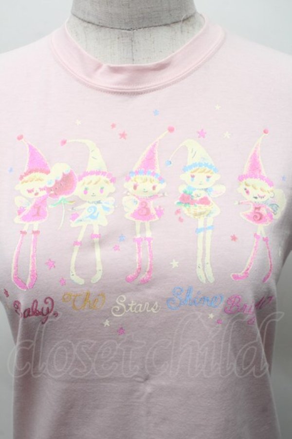 画像3: BABY,THE STARS SHINE BRIGHT / Roco-pigmin’s Tシャツ  ピンク S-26-03-04-041-BA-TS-HR-ZS (3)
