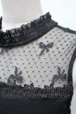 画像3: m petit by misako / NINA'S パット付きレースタンクトップ  黒 S-26-03-04-042-LO-TO-HR-ZS (3)