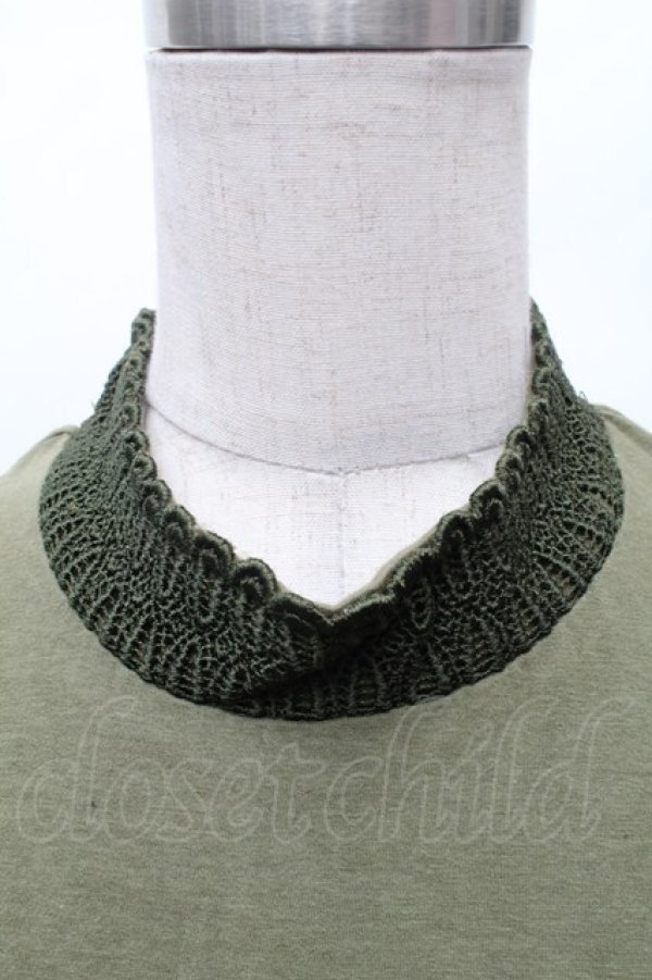 画像3: Jane Marple Dans Le Salon / スタンドカラーノースリーブトップス  カーキ S-26-03-04-043-JM-TO-AS-ZS (3)