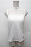 画像1: m petit by misako / NINA'S パット付きレースタンクトップ  白 S-26-03-04-044-LO-TO-HR-ZS (1)