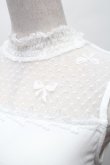 画像3: m petit by misako / NINA'S パット付きレースタンクトップ  白 S-26-03-04-044-LO-TO-HR-ZS (3)